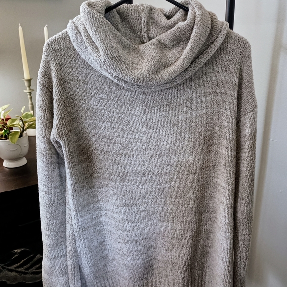 Philosophy Light Gray Cowl Neck Sweater - Picture 1 of 4